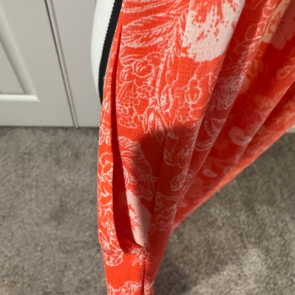 Elegant Floral Coral Jumpsuit - Picture 4 of 6